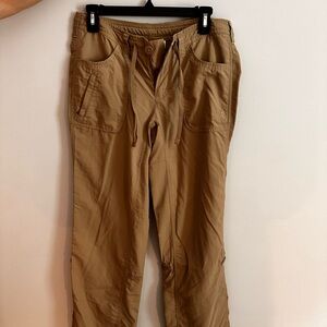 North face trail pants khaki size 4